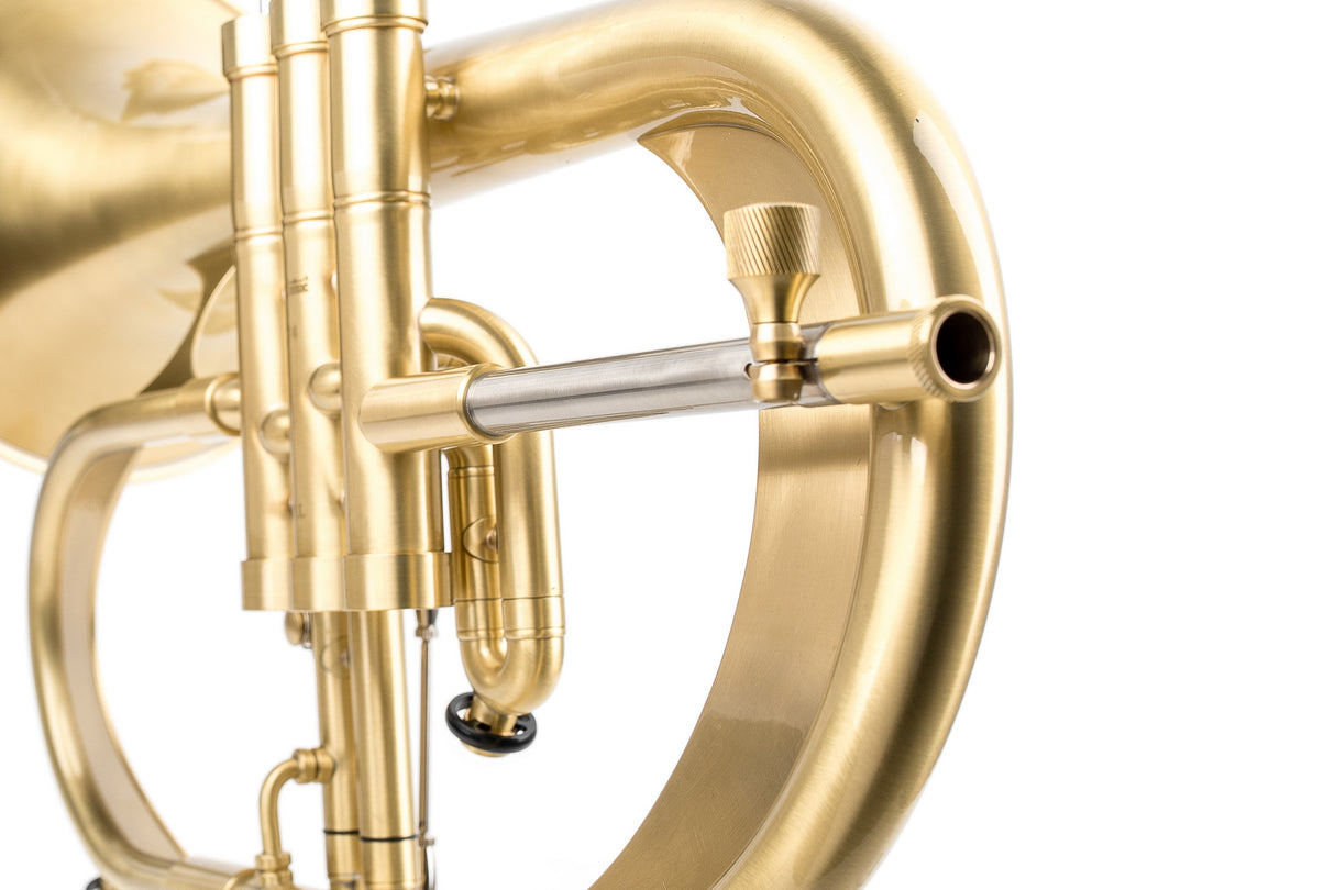 KGUmusic Handcrafted Flugelhorn | Red Brass 165 mm Bell, Light Satin