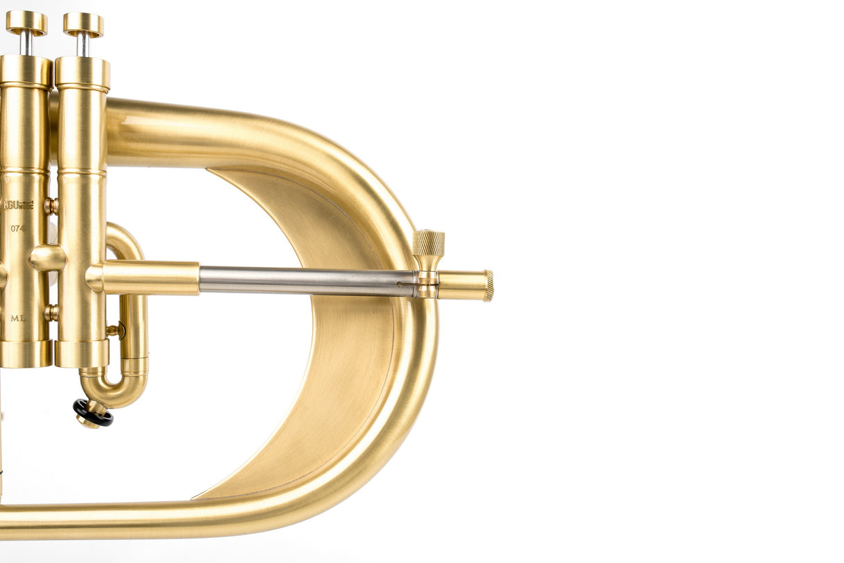KGUmusic Handcrafted Flugelhorn | Red Brass 165 mm Bell, Light Satin