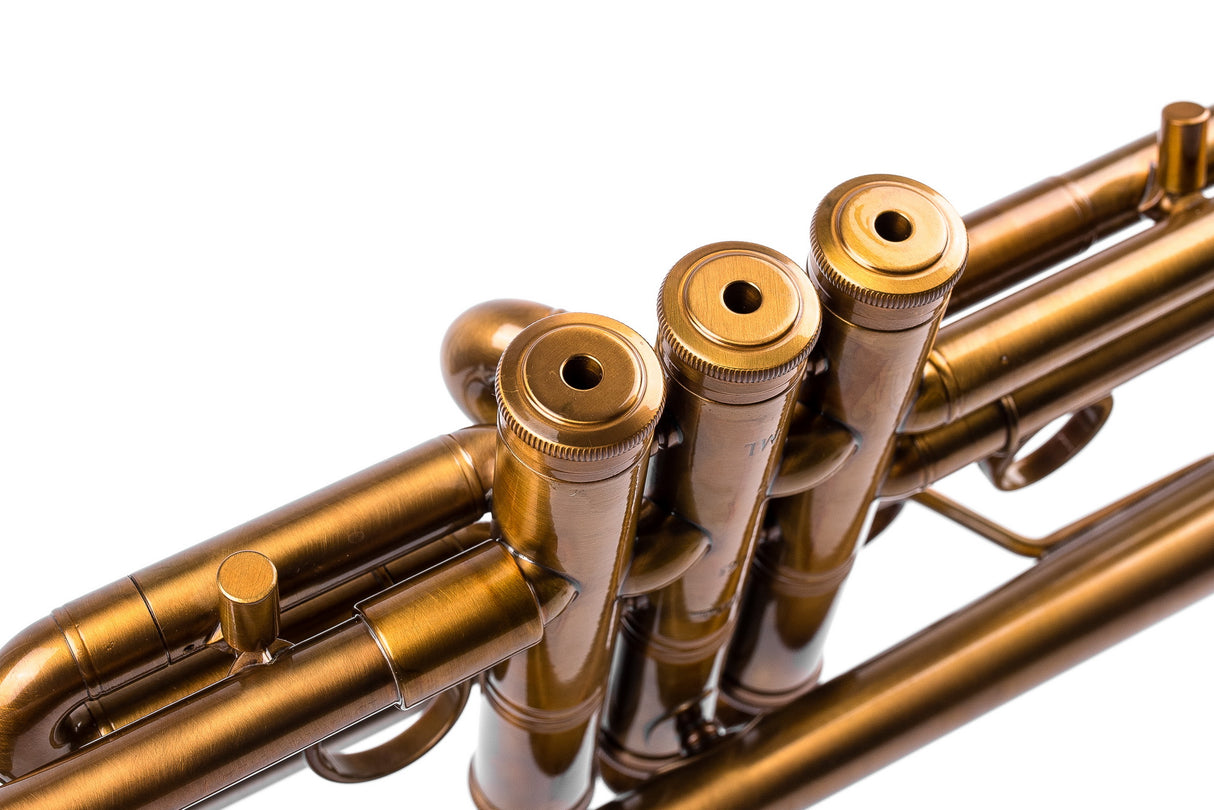 KGUmusic Obsidian Trumpet Bb | Dark Patina Finish