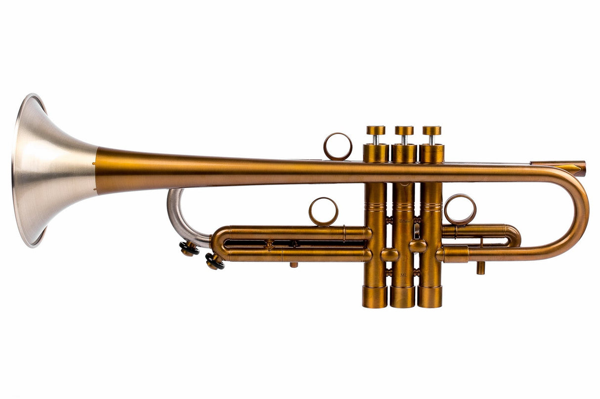 KGUmusic Obsidian Trumpet Bb | Dark Patina Finish