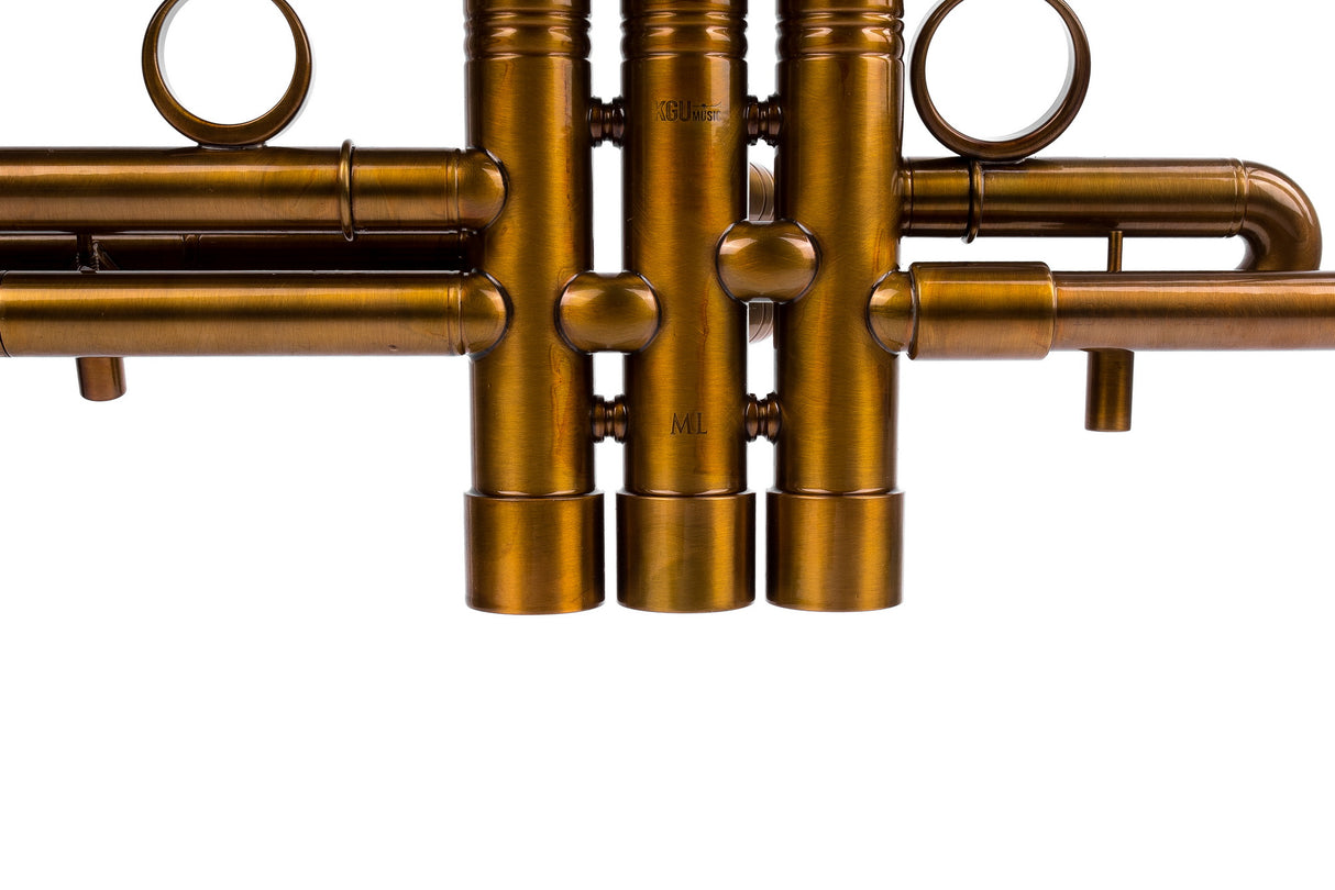KGUmusic Obsidian Trumpet Bb | Dark Patina Finish