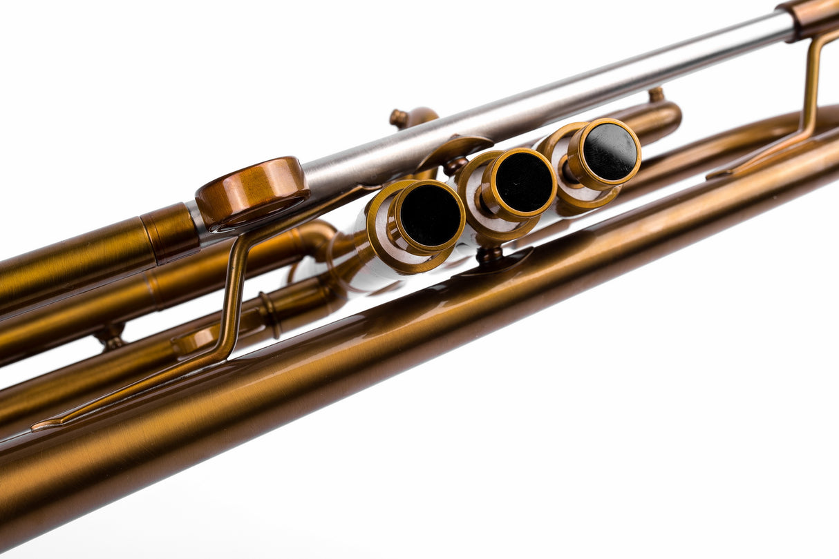 KGUmusic Obsidian Trumpet Bb | Dark Patina Finish