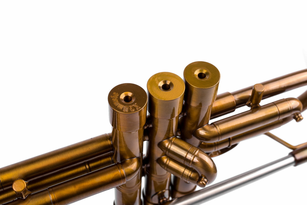 KGUmusic Obsidian Trumpet Bb | Dark Patina Finish