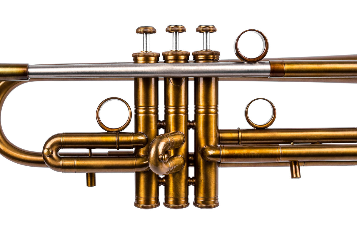 KGUmusic Obsidian Trumpet Bb | Dark Patina Finish