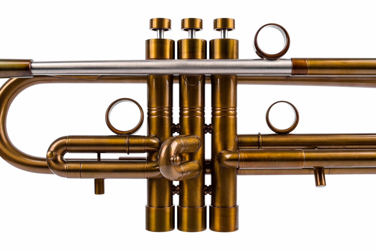 KGUmusic Obsidian Trumpet Bb | Dark Patina Finish