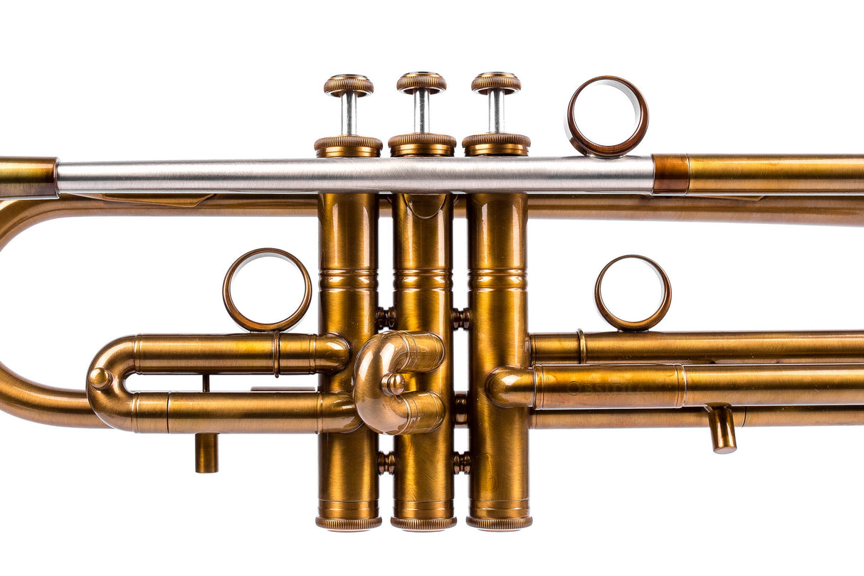 KGUmusic Obsidian Trumpet Bb | Dark Patina Finish