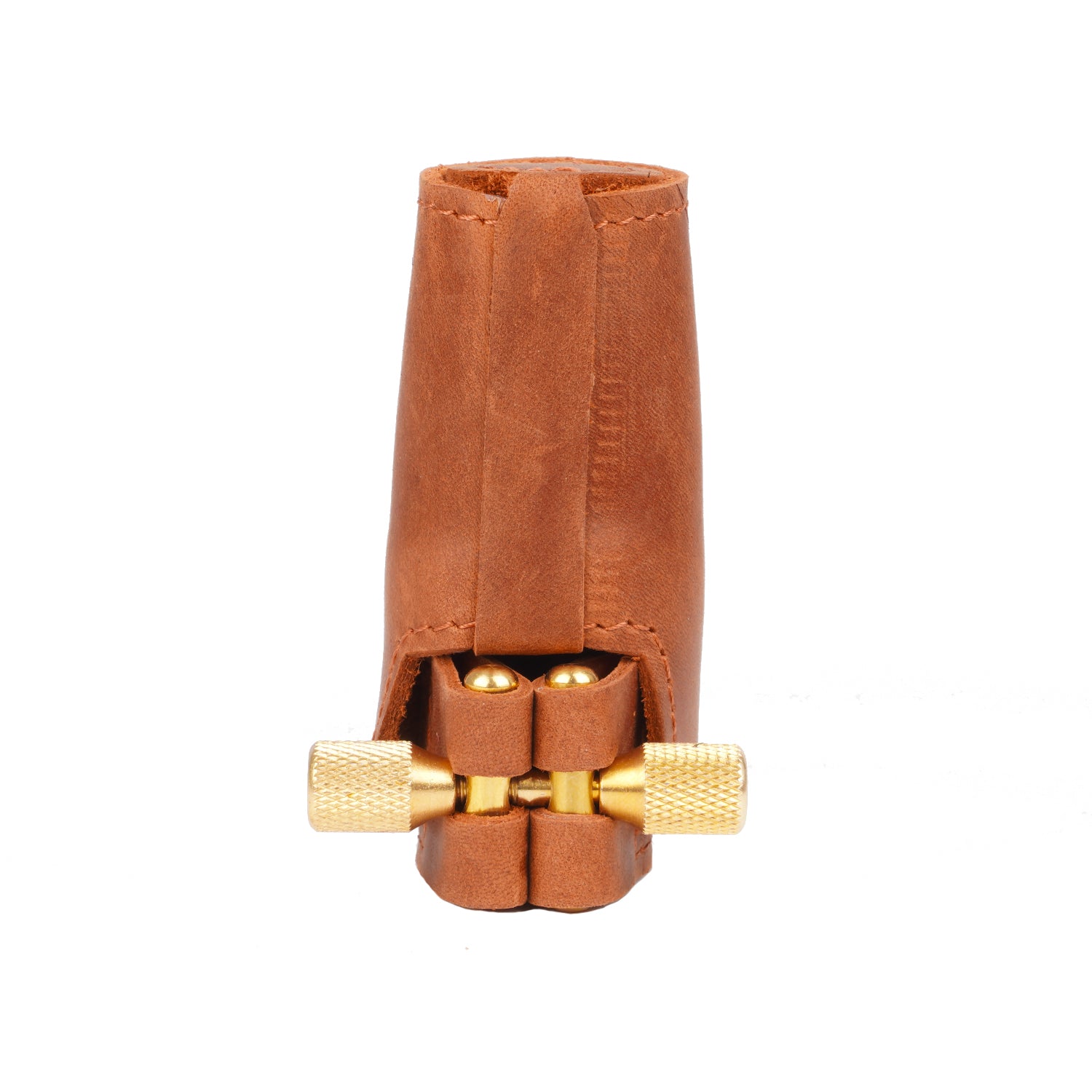 Leather Ligature & Cap for Alto Saxophone Mouthpiece | KGUmusic