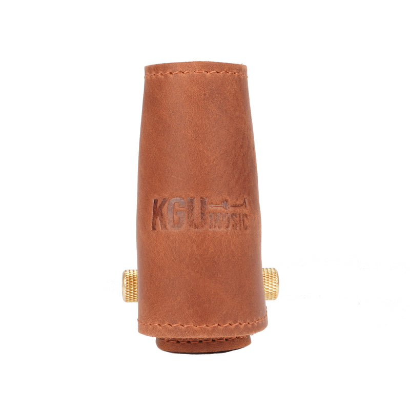 Leather Ligature and Leather Cap for Alto Saxophone