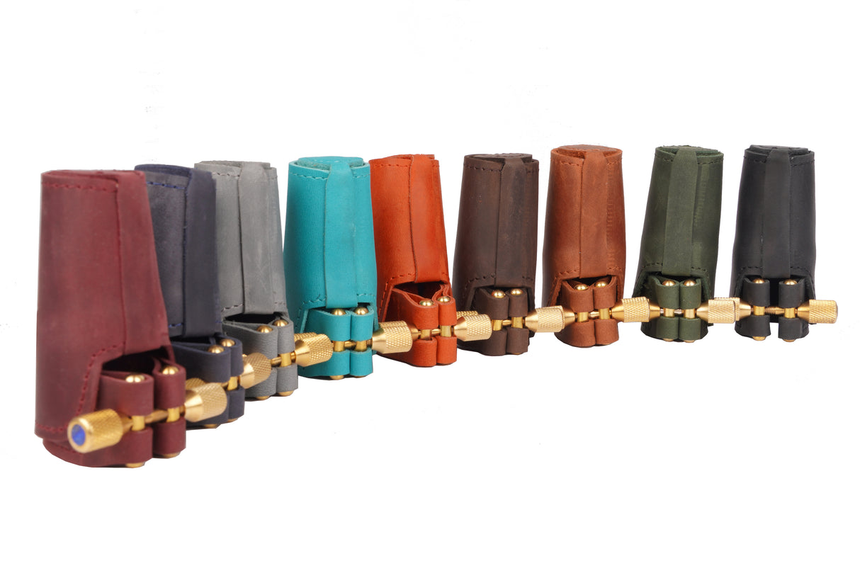 Leather Ligature & Cap for Saxophone Mouthpiece | KGUmusic