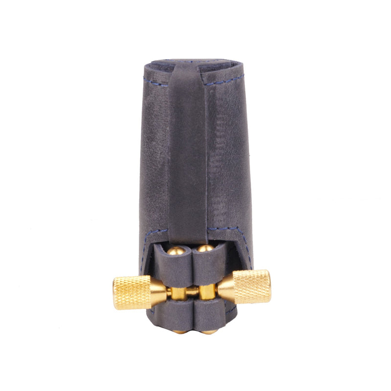 Leather Ligature and Leather Cap for Alto Saxophone