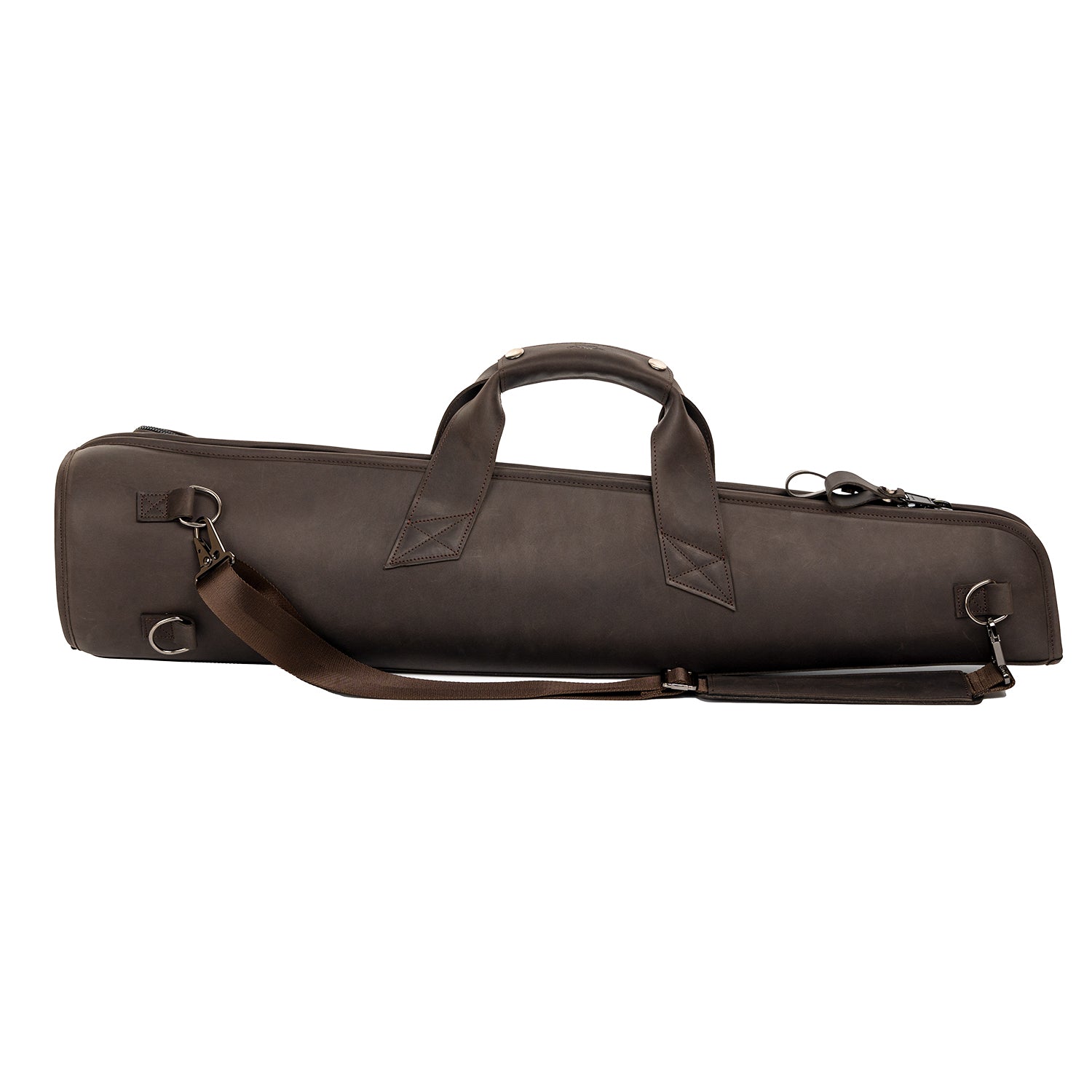 Gig Bag for Straight Soprano Saxophone | Genuine Leather "Crazy Horse"