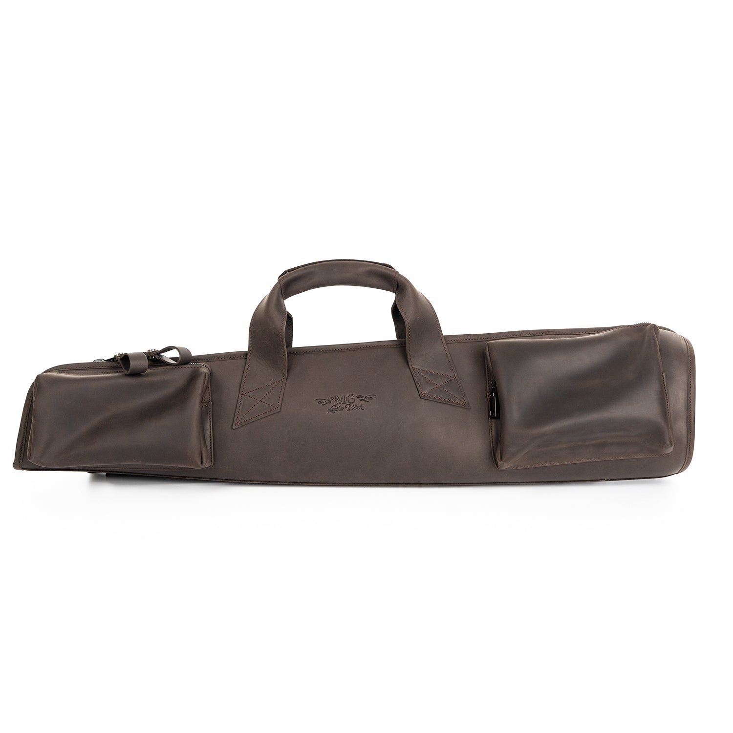 Gig Bag for Straight Soprano Saxophone | Genuine Leather "Crazy Horse"