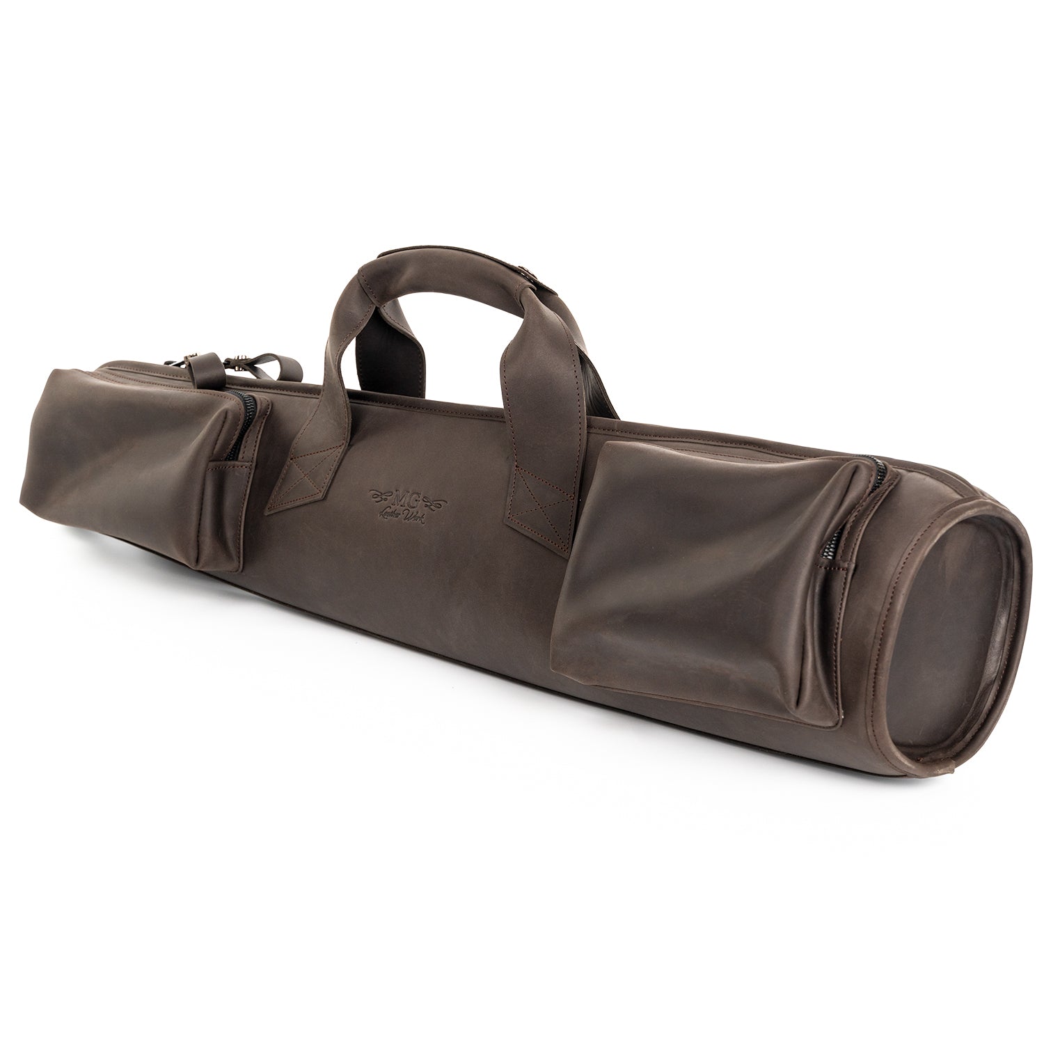 Gig Bag for Straight Soprano Saxophone | Genuine Leather "Crazy Horse"