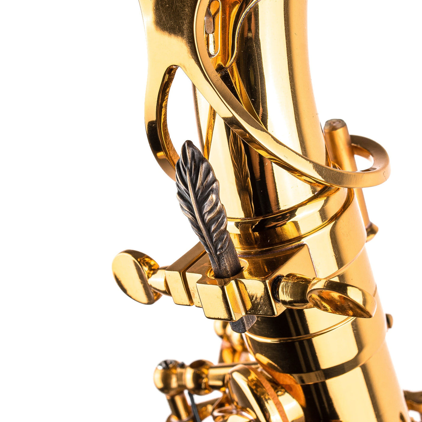 Saxophone ArtTone Bronze Booster - Feather Design