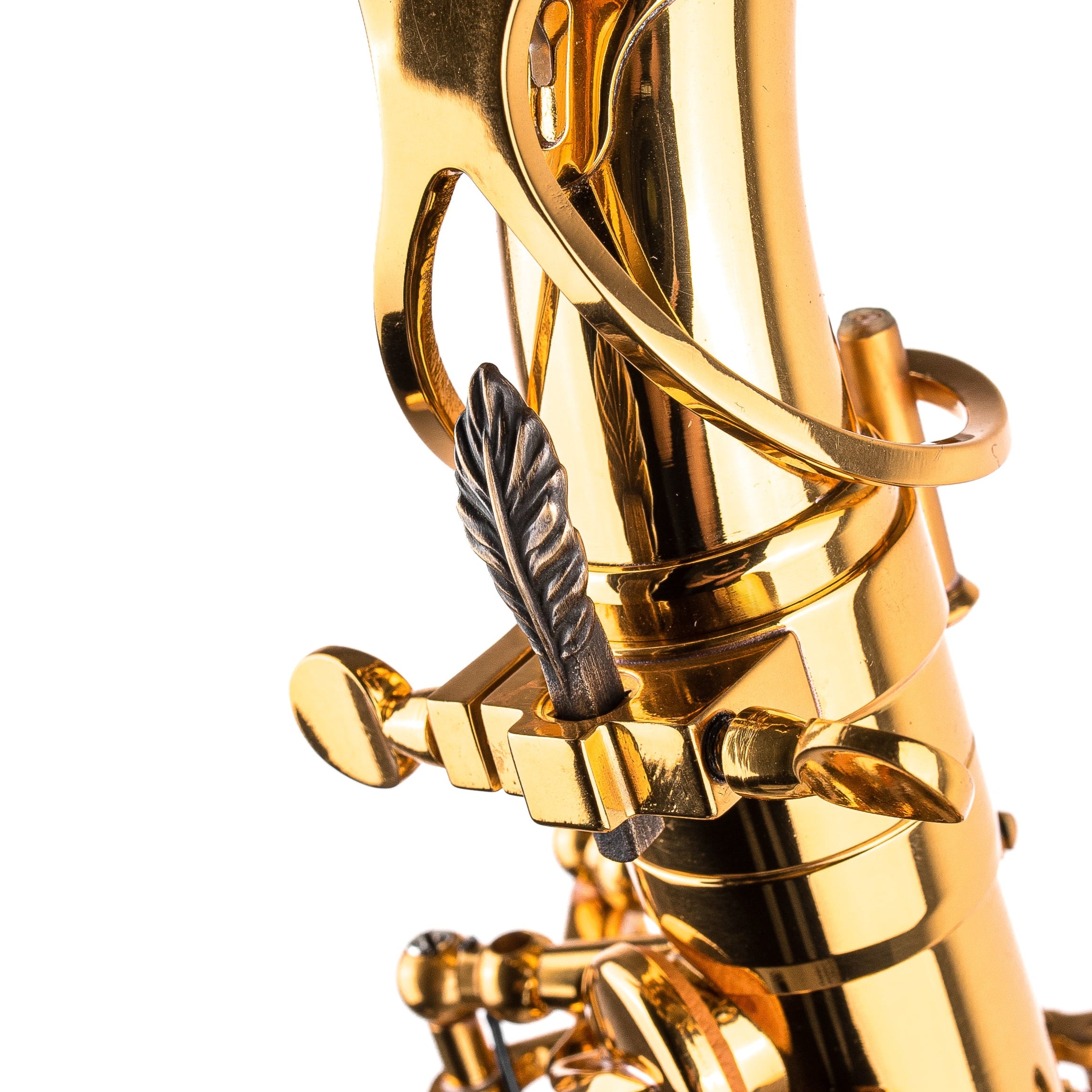 Saxophone ArtTone Bronze Booster - Feather Design