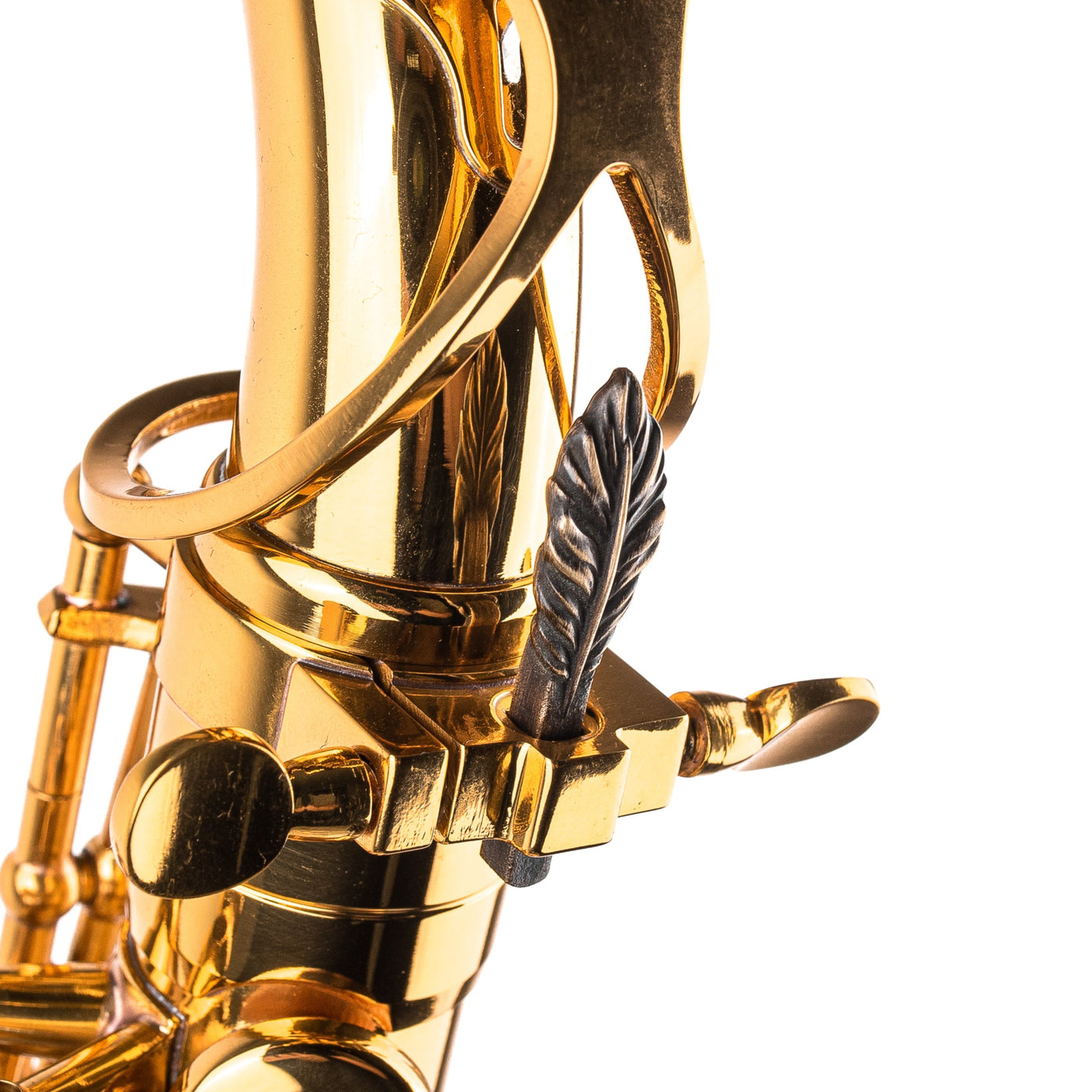 Saxophone ArtTone Bronze Booster - Feather Design