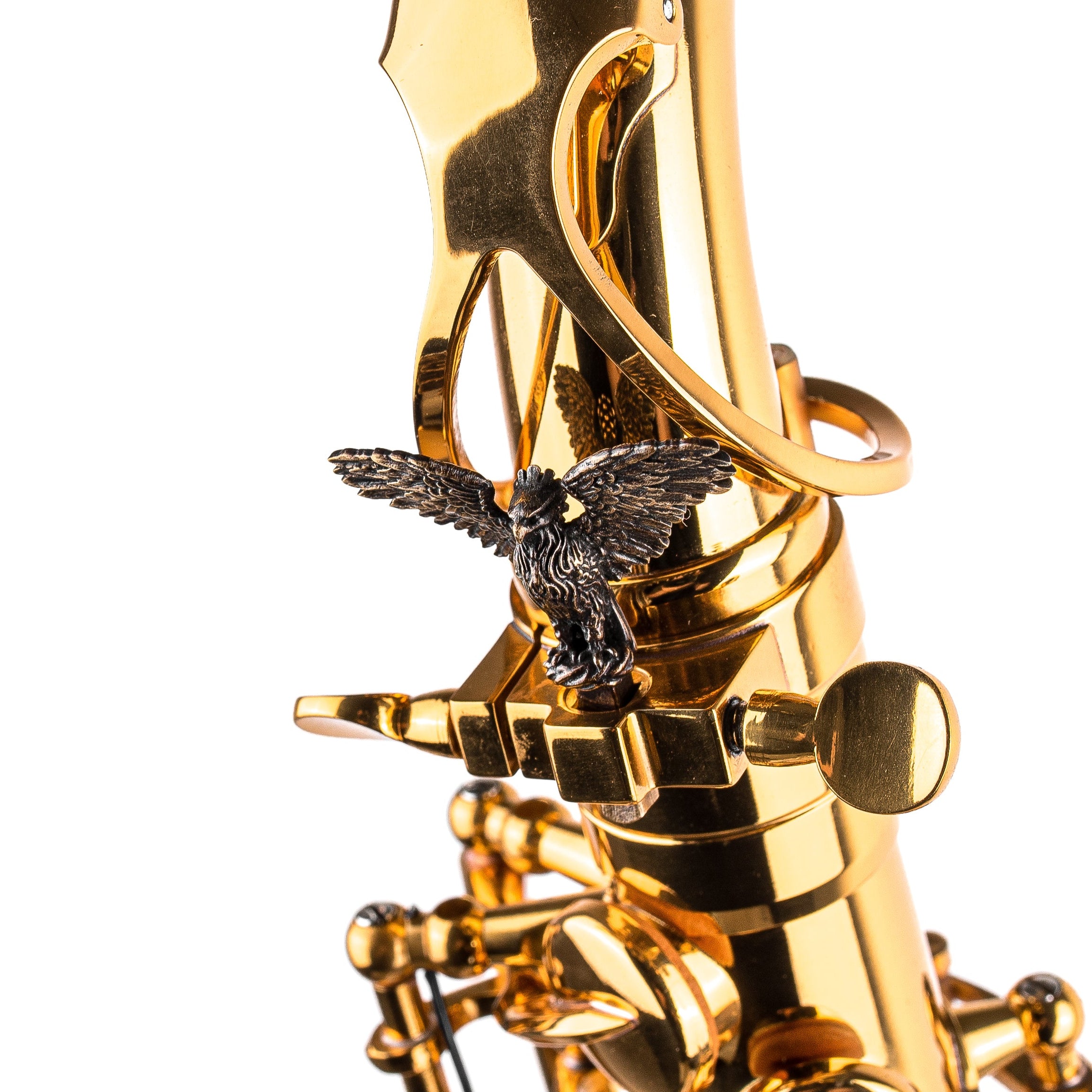 Saxophone ArtTone Bronze Booster - Phoenix Bird Design