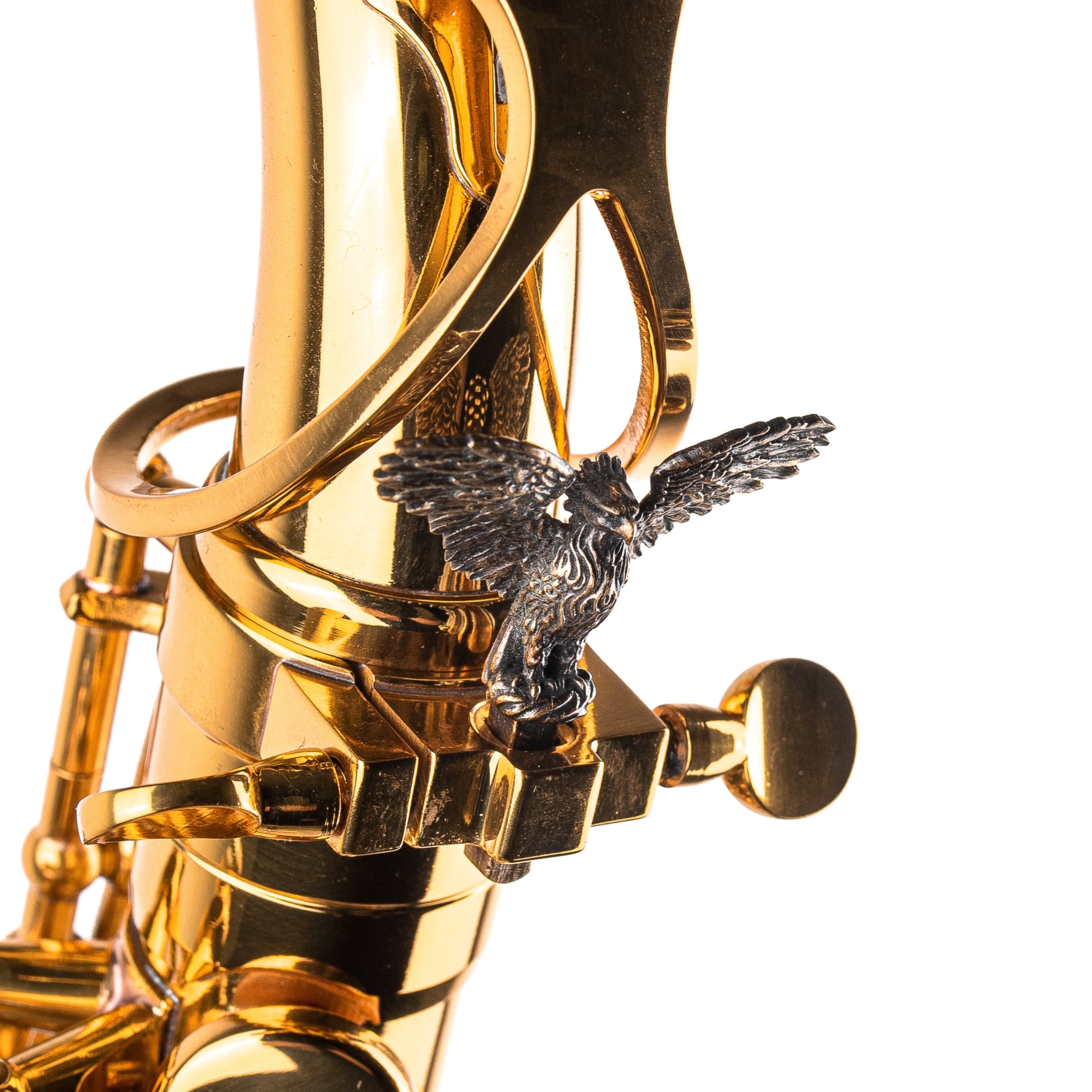 Saxophone ArtTone Bronze Booster - Phoenix Bird Design