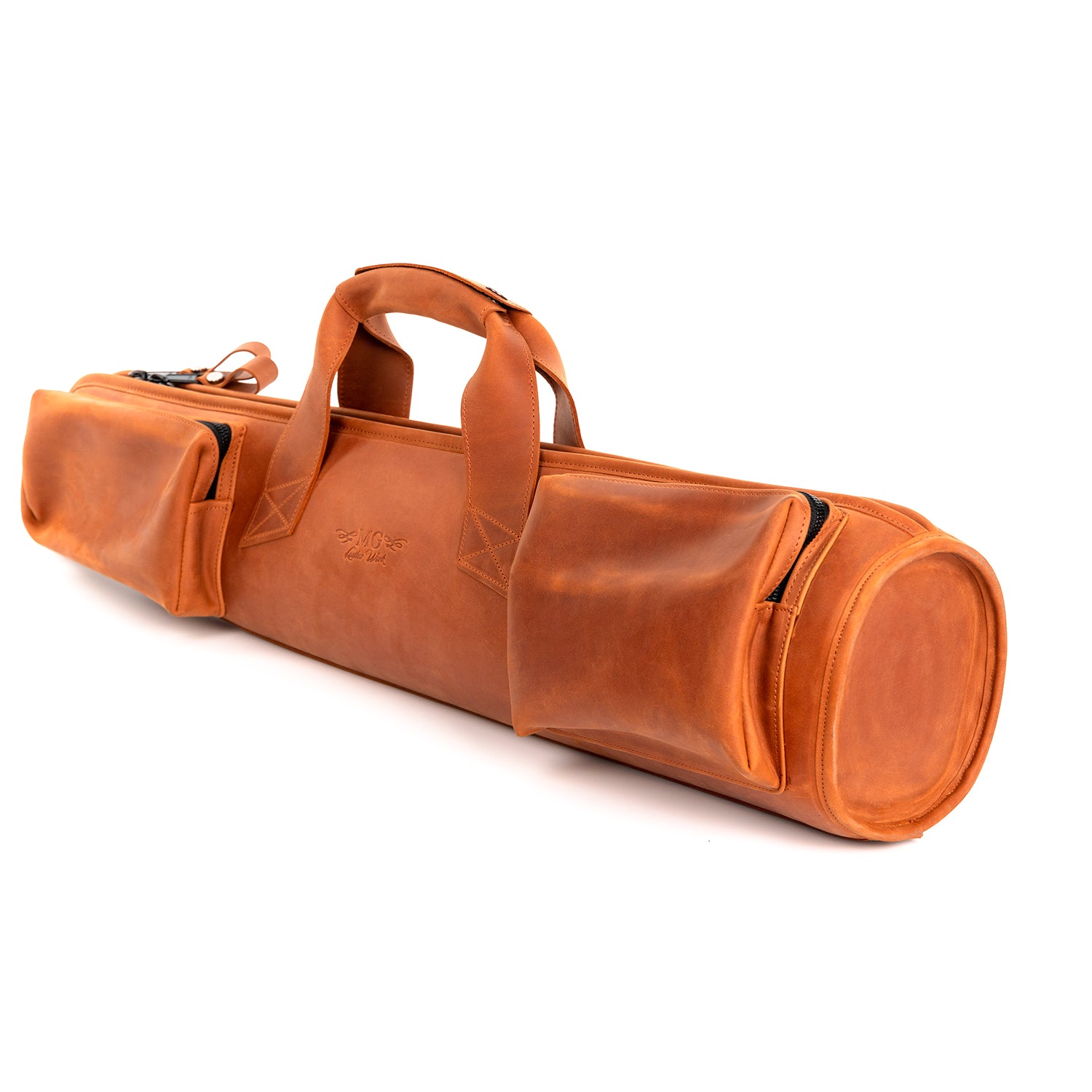 Gig Bag for Straight Soprano Saxophone | Genuine Leather "Crazy Horse"