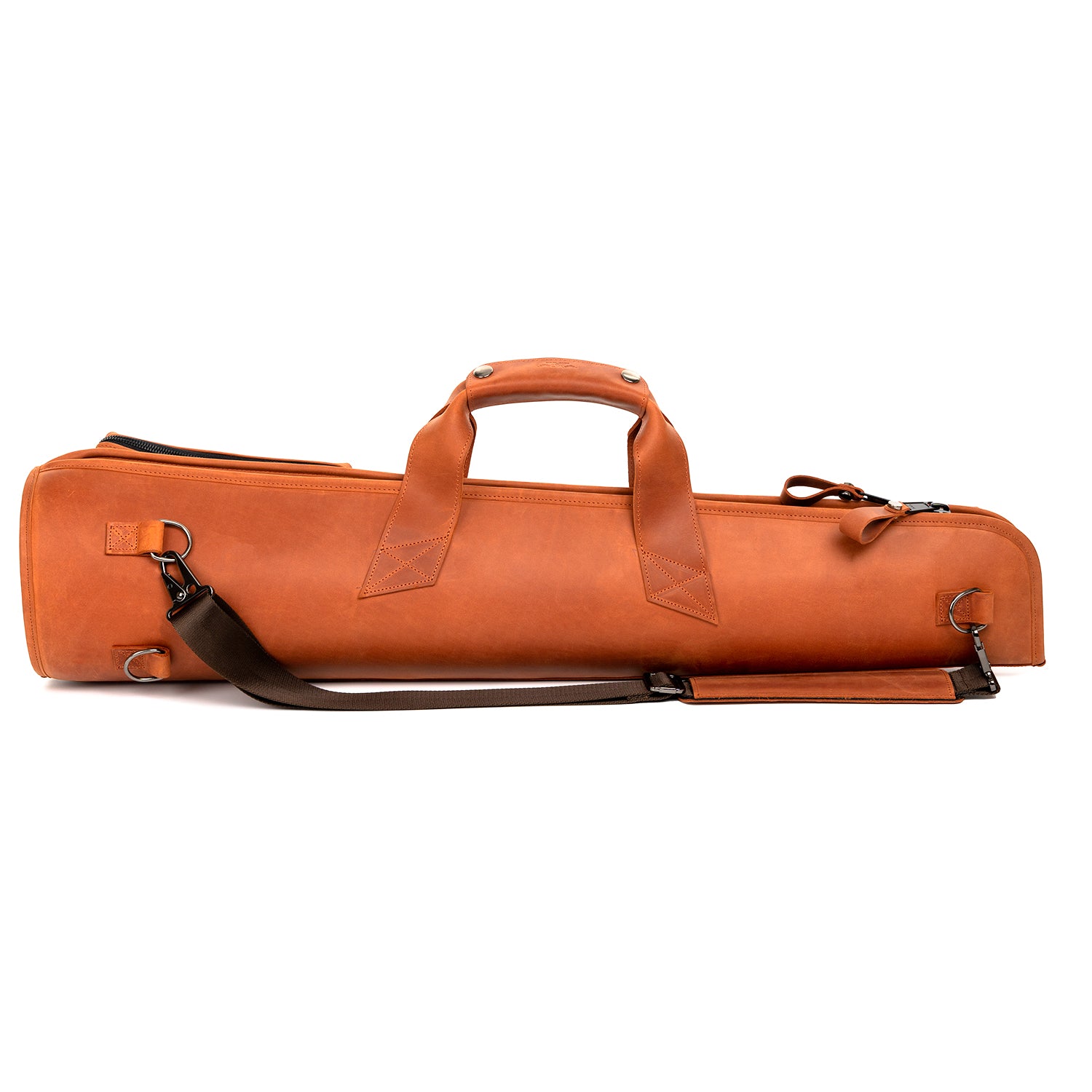 Gig Bag for Straight Soprano Saxophone | Genuine Leather "Crazy Horse"