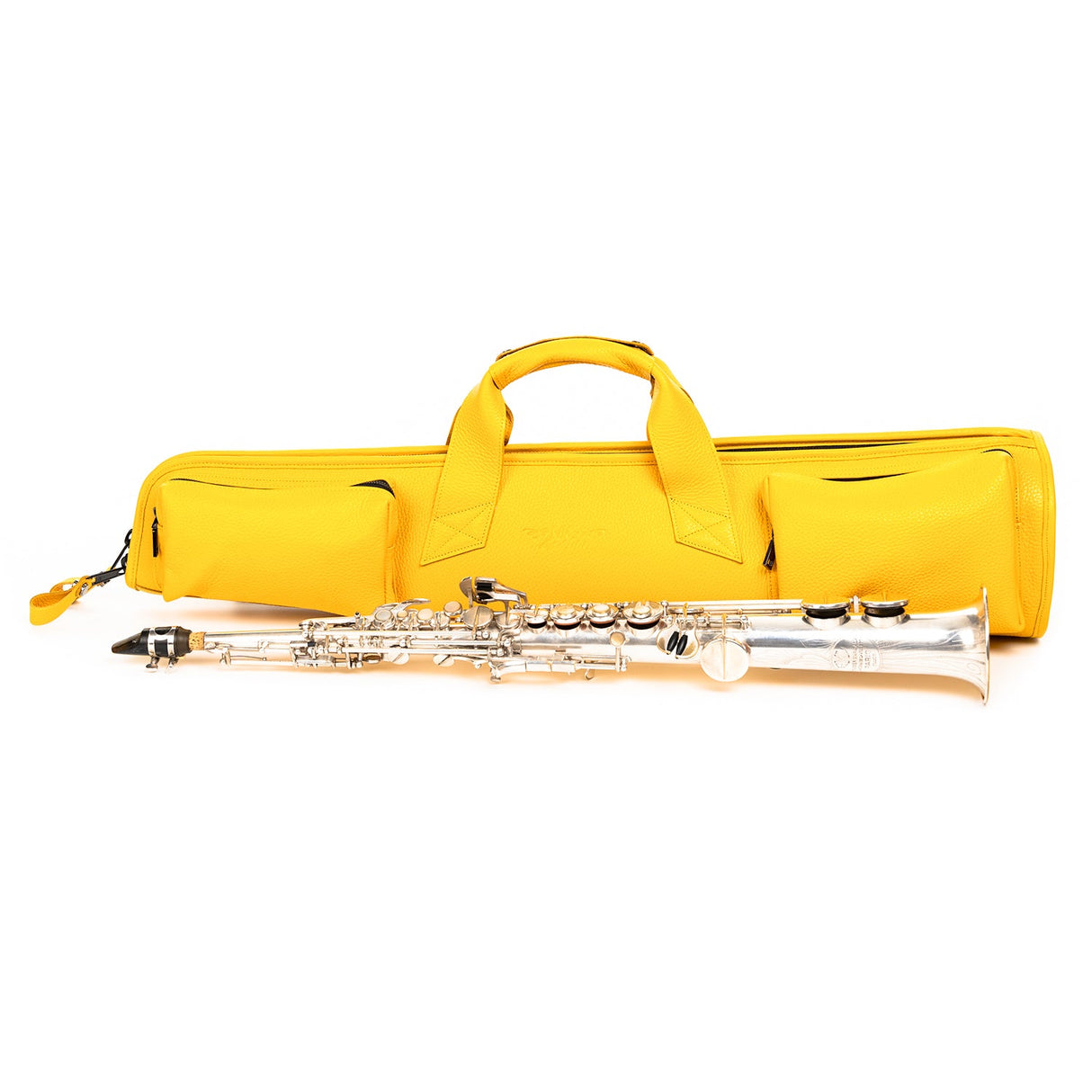 Gig Bag for Straight Soprano Saxophone | Genuine "Flotar" Leather