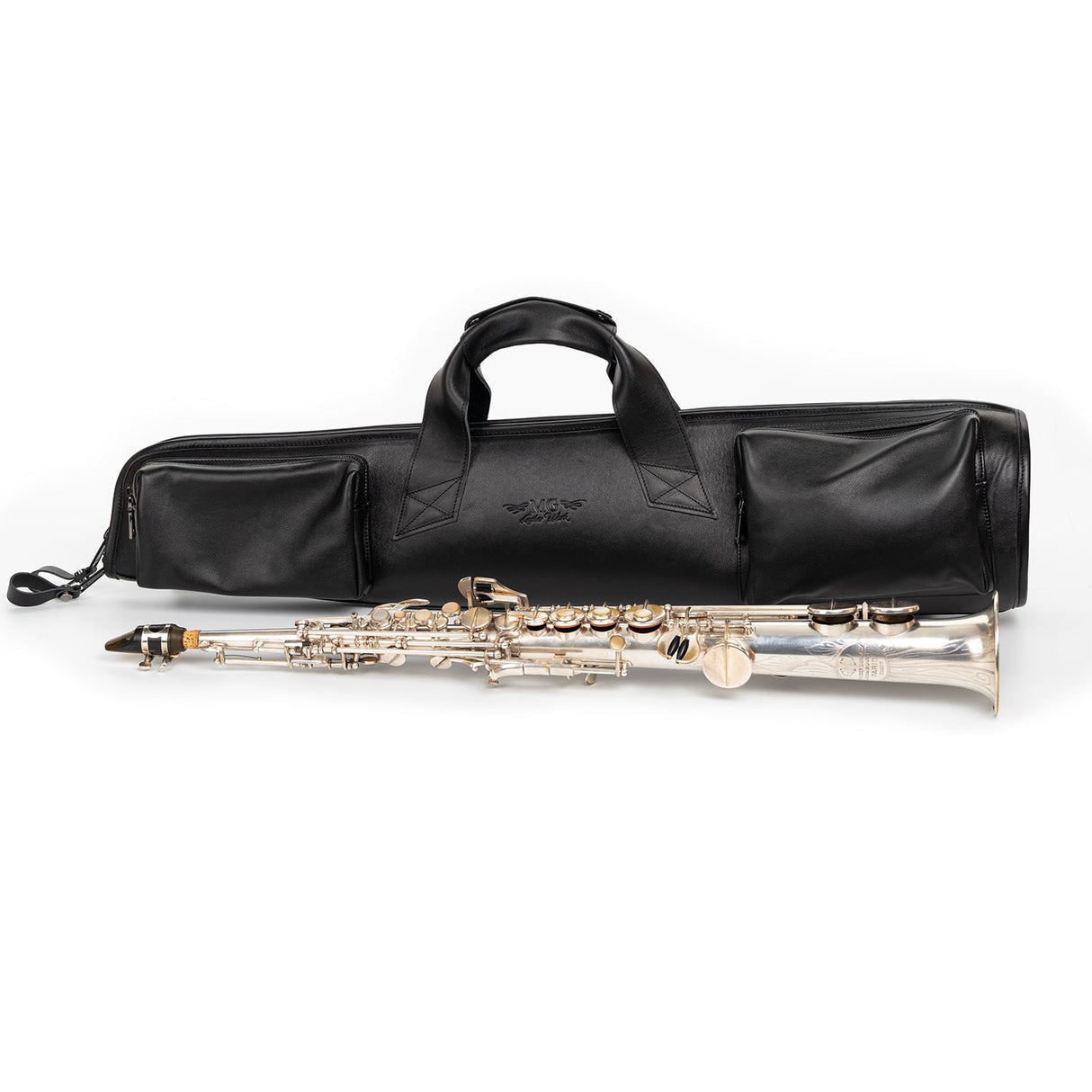 Gig Bag for Straight Soprano Saxophone | Genuine Leather