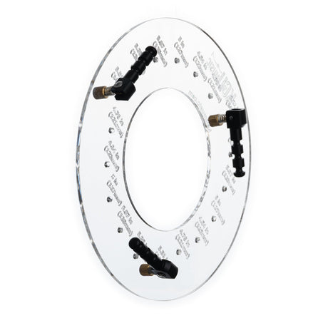Rear view of KGUmusic transparent trumpet deflector.