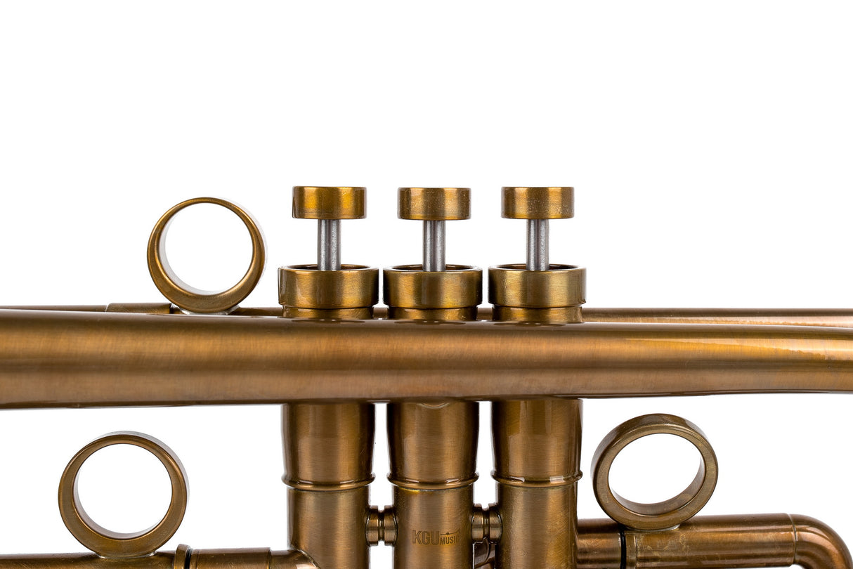 Trumpet KGUmusic Volya – 130 mm Brass Bell, Patina, Gloss lacquer