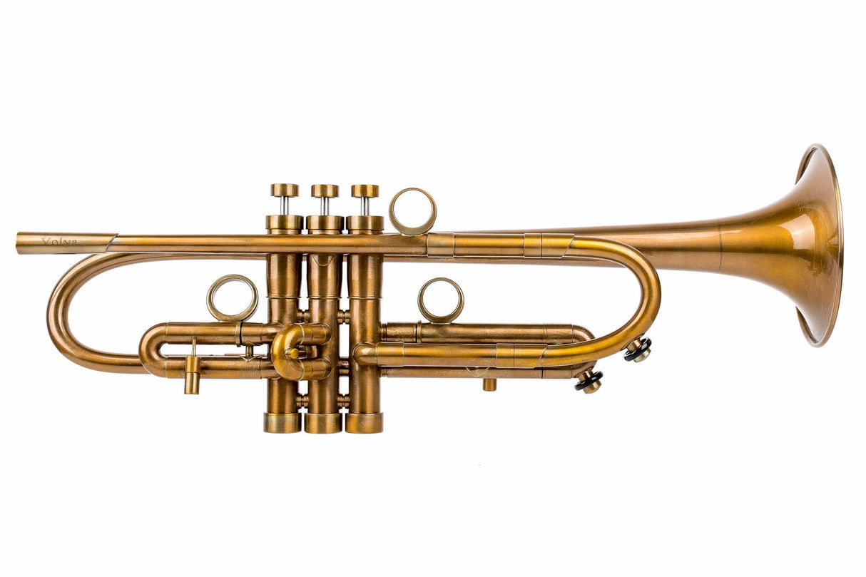 Trumpet KGUmusic Volya – 130 mm Brass Bell, Patina, Gloss lacquer