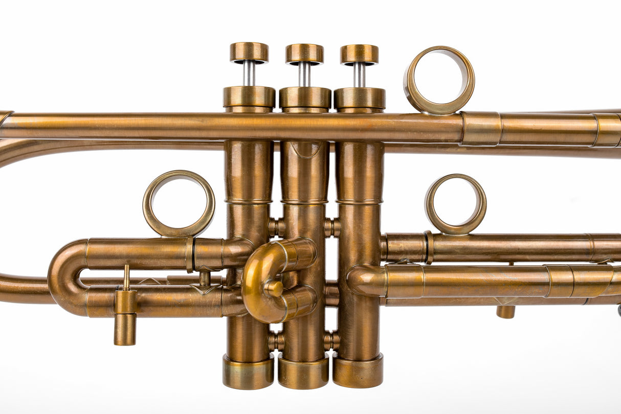 Trumpet KGUmusic Volya – 130 mm Brass Bell, Patina, Gloss lacquer