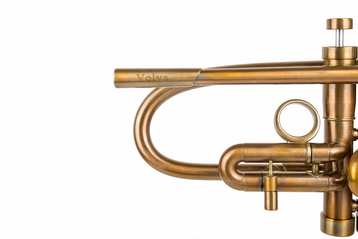 Trumpet KGUmusic Volya – 130 mm Brass Bell, Patina, Gloss lacquer