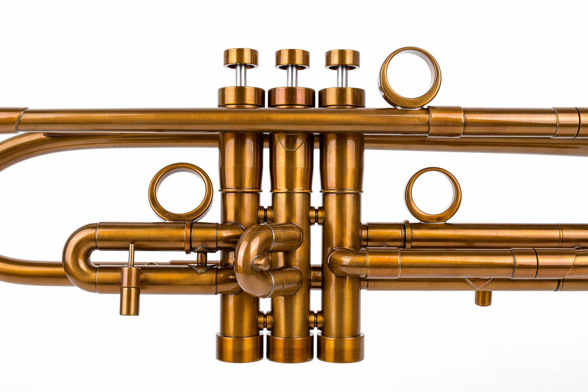 Trumpet KGUmusic Volya – 130 mm Brass Bell, Patina, Gloss lacquer