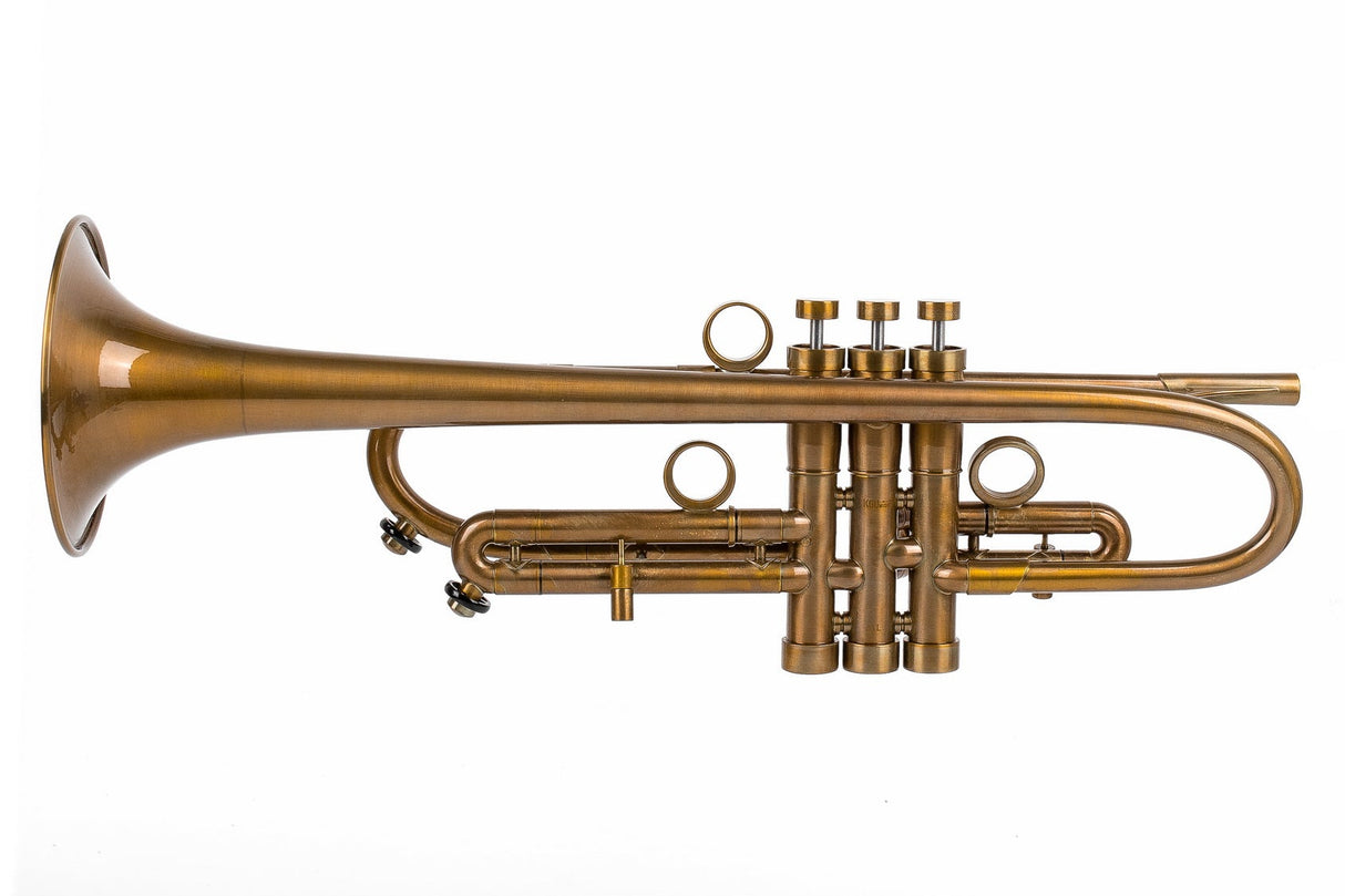 Trumpet KGUmusic Volya – 130 mm Brass Bell, Patina, Gloss lacquer