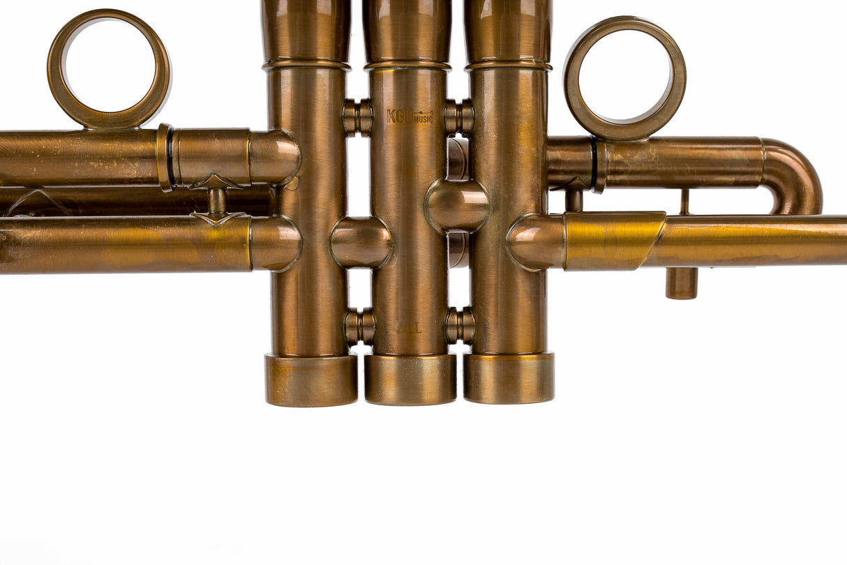 Trumpet KGUmusic Volya – 130 mm Brass Bell, Patina, Gloss lacquer