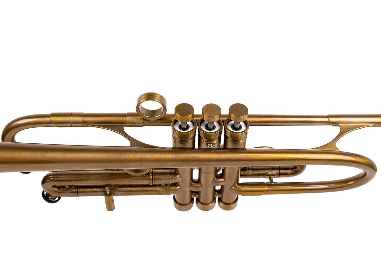 Trumpet KGUmusic Volya – 130 mm Brass Bell, Patina, Gloss lacquer