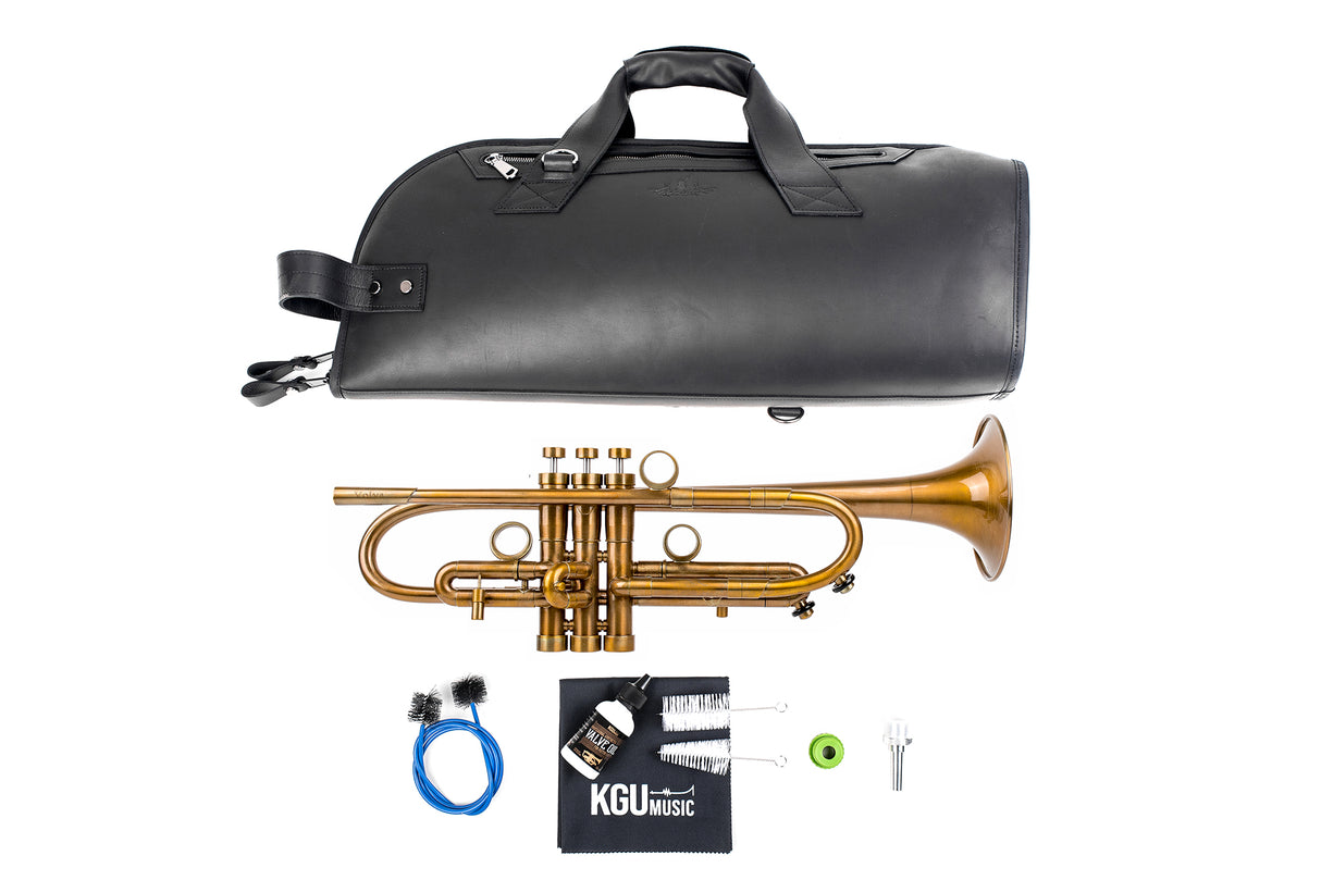 Trumpet KGUmusic Volya – 130 mm Brass Bell, Patina, Gloss lacquer