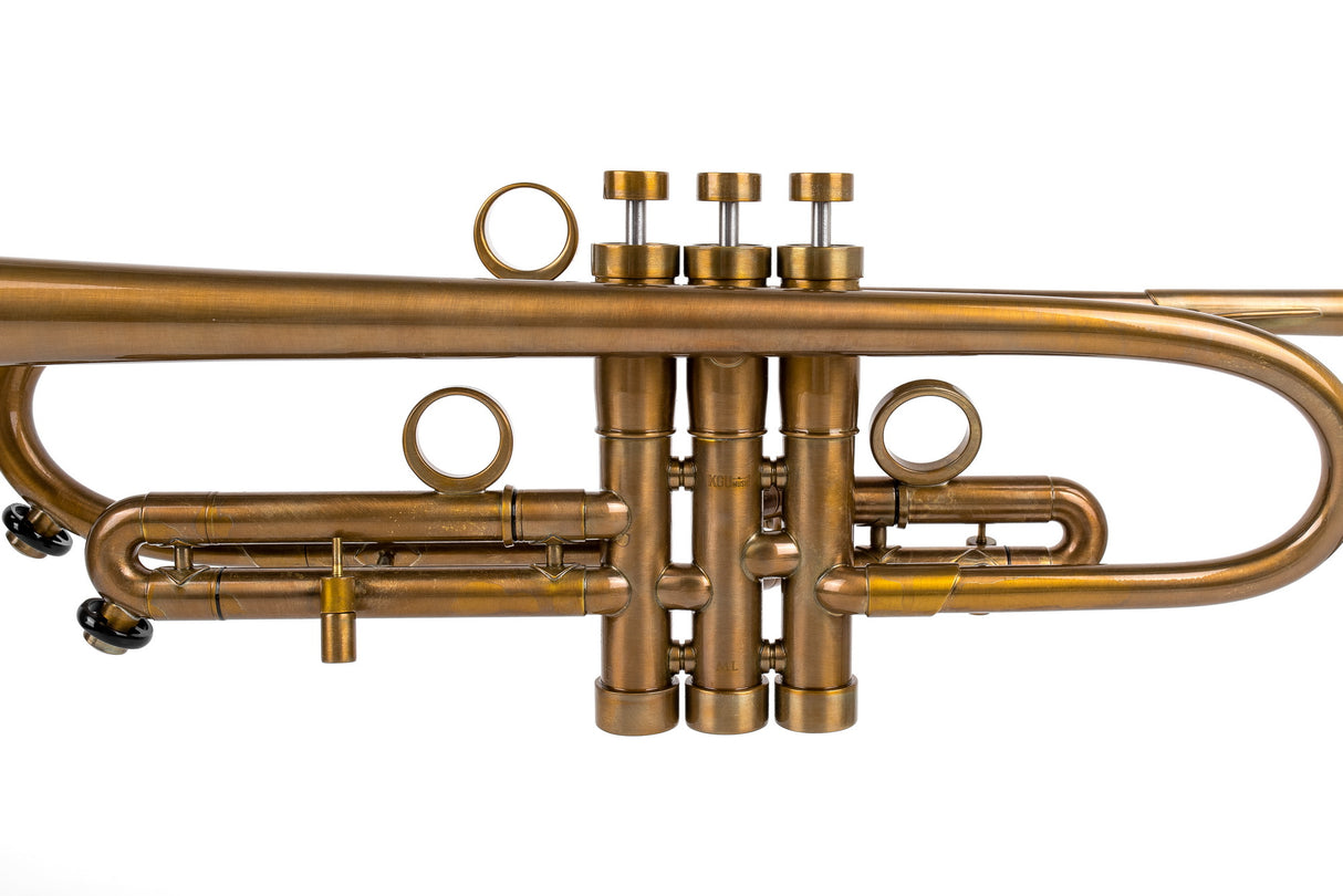 Trumpet KGUmusic Volya – 130 mm Brass Bell, Patina, Gloss lacquer