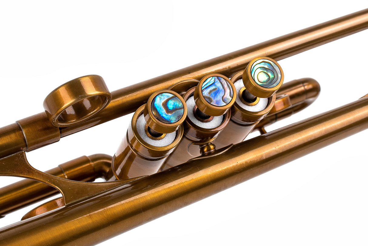 Trumpet KGUmusic Volya – 130 mm Bell | Yellow Brass Stem, Red Brass Flare, Patina Gloss Lacquer