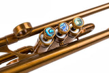 Trumpet KGUmusic Volya – 130 mm Bell | Yellow Brass Stem, Red Brass Flare, Patina Gloss Lacquer