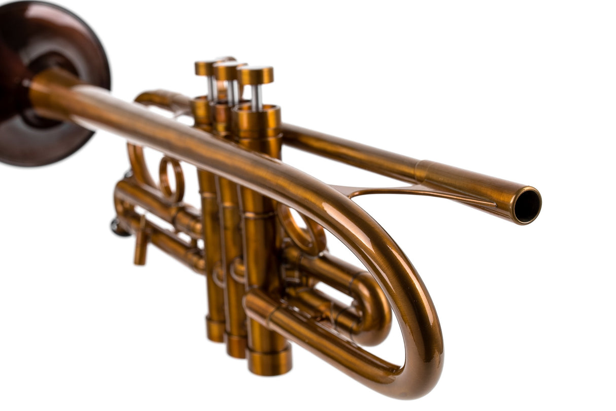 Trumpet KGUmusic Volya – 130 mm Bell | Yellow Brass Stem, Red Brass Flare, Patina Gloss Lacquer
