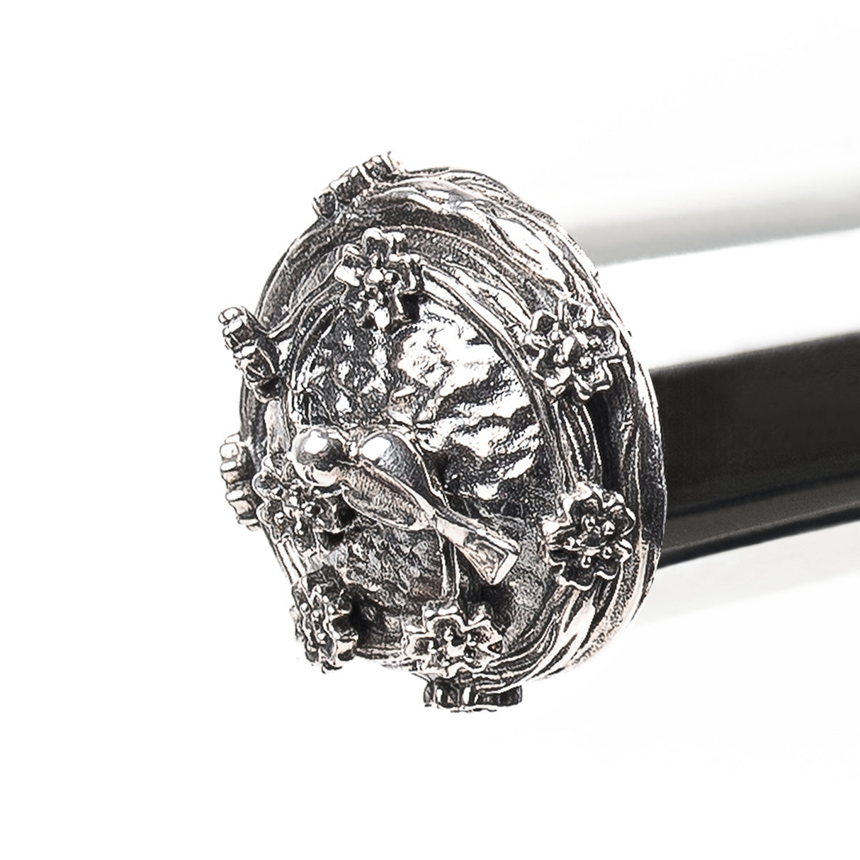 BIRD Dark Silver Flute Crown for Yamaha, Pearl, Jupiter | KGUmusic