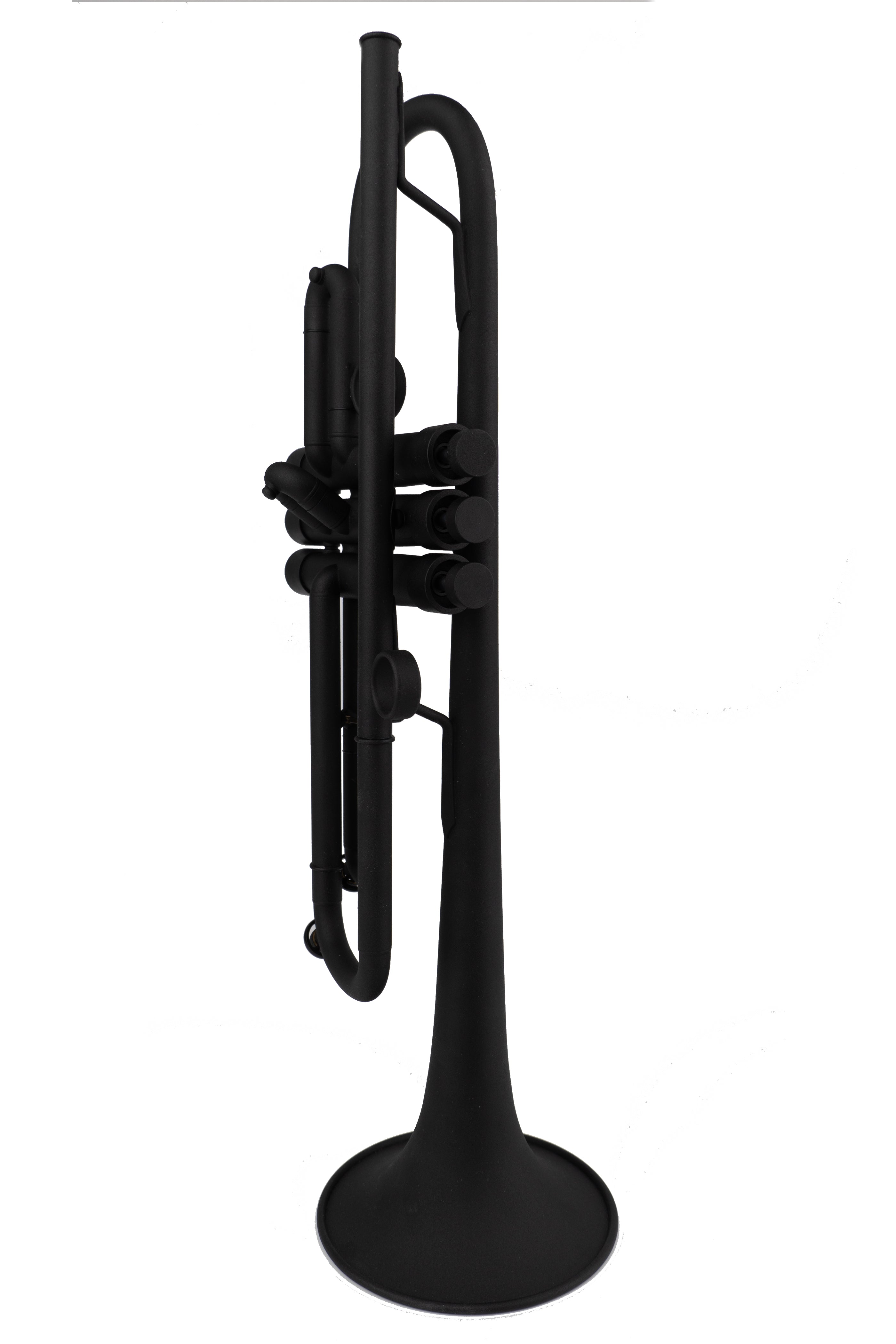 RS Trumpet with unique BLACK matte finish on white background.