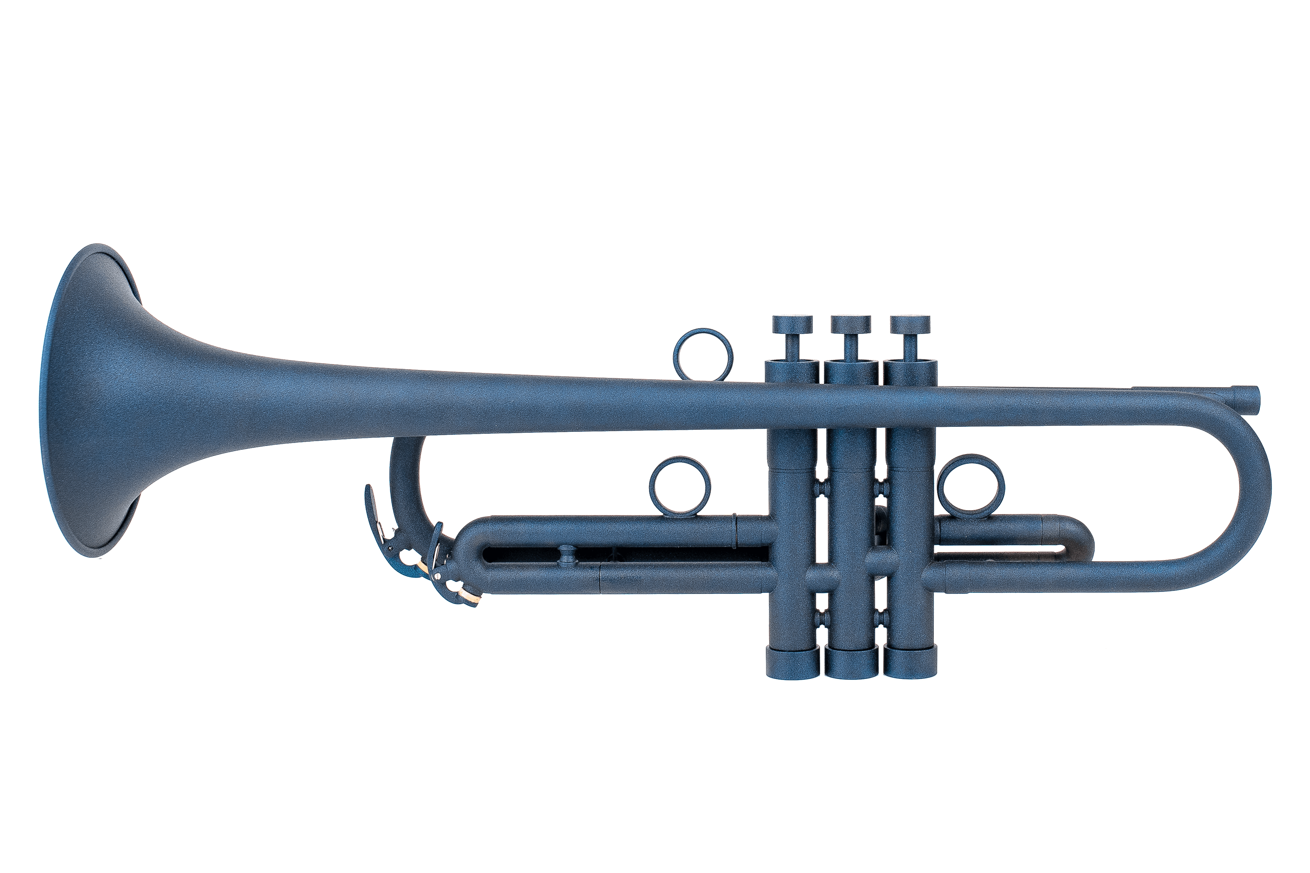 Blue Yamaha YTR-232 Trumpet customized by KGUmusic