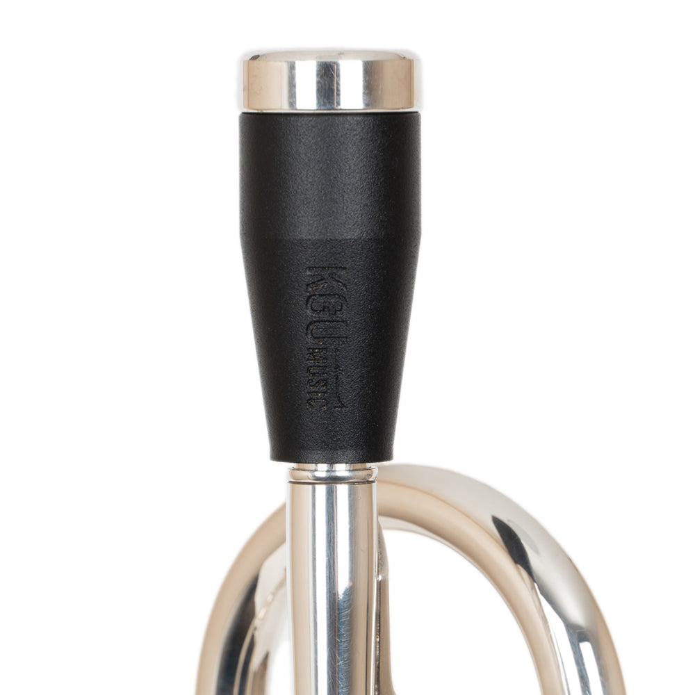 Black edition CLASSIC mouthpiece booster on trumpet.