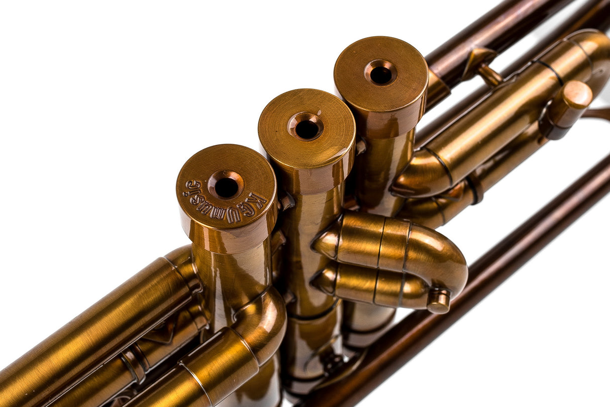 Trumpet KGUmusic Volya – 130 mm Red Brass Bell, Patina, Gloss Lacquer