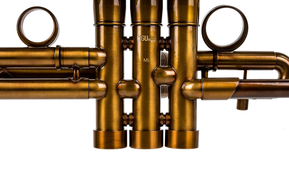 Trumpet KGUmusic Volya – 130 mm Red Brass Bell, Patina, Gloss Lacquer