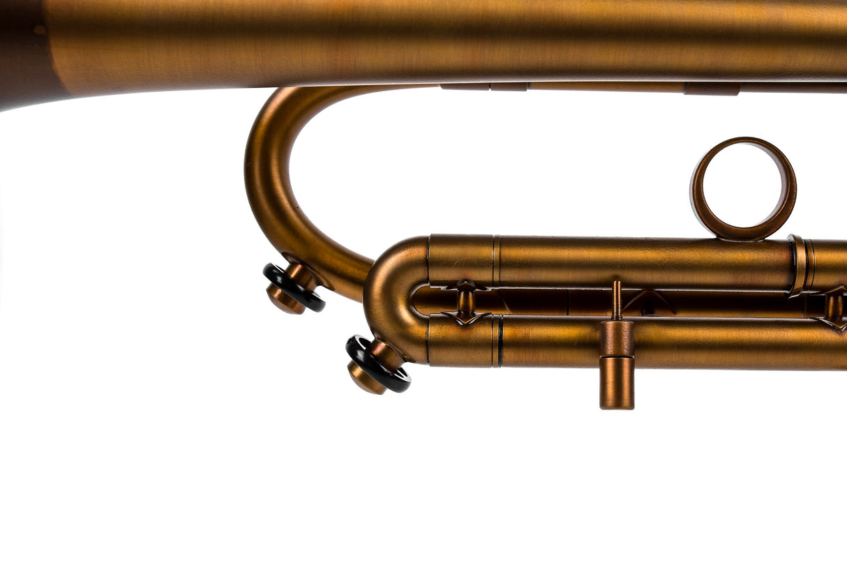 Trumpet KGUmusic Volya – 130 mm Red Brass Bell, Patina, Matte Lacquer