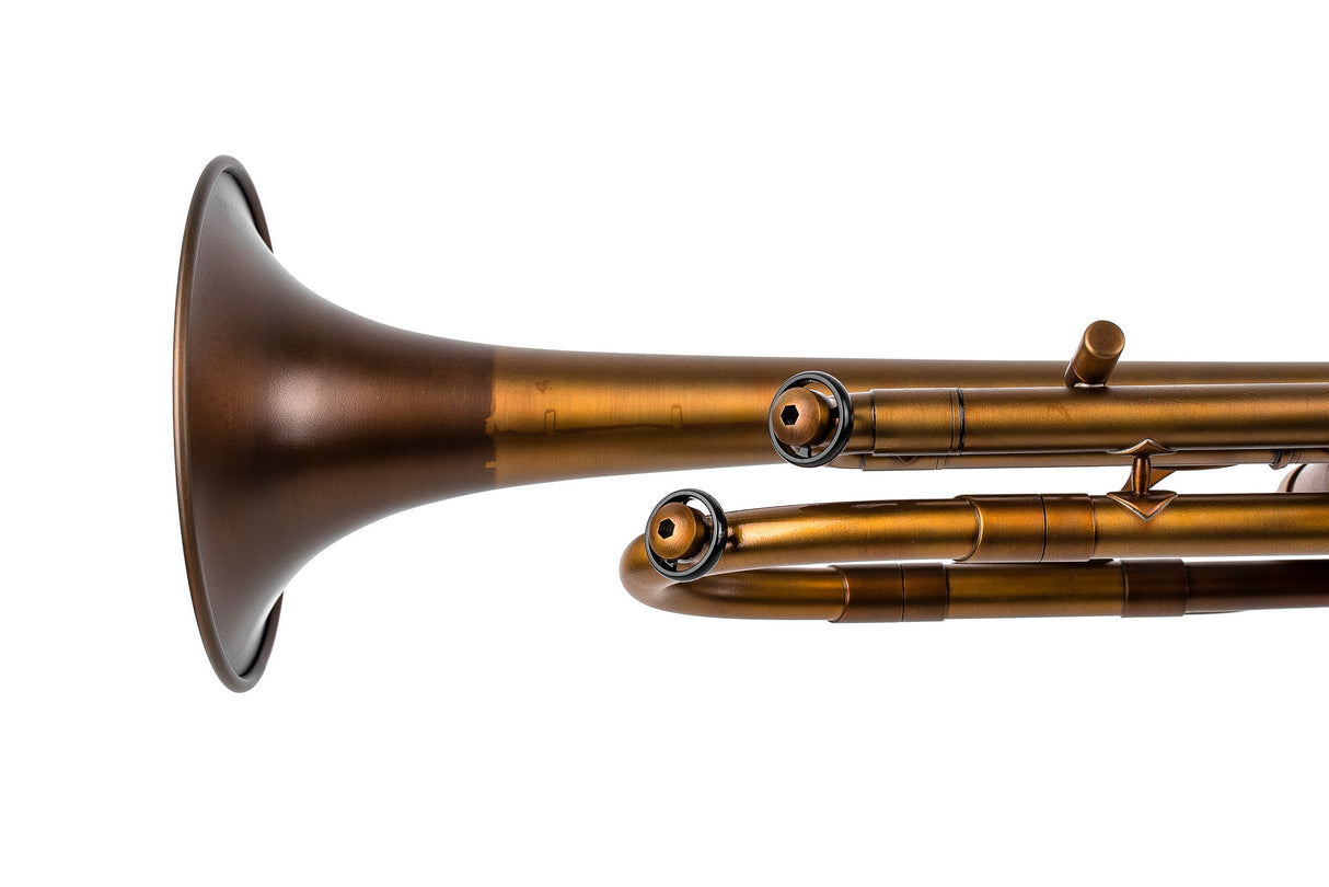 Trumpet KGUmusic Volya – 130 mm Red Brass Bell, Patina, Matte Lacquer