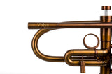 Trumpet KGUmusic Volya – 130 mm Red Brass Bell, Patina, Matte Lacquer