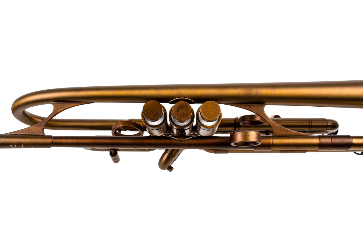 Trumpet KGUmusic Volya – 130 mm Red Brass Bell, Patina, Matte Lacquer